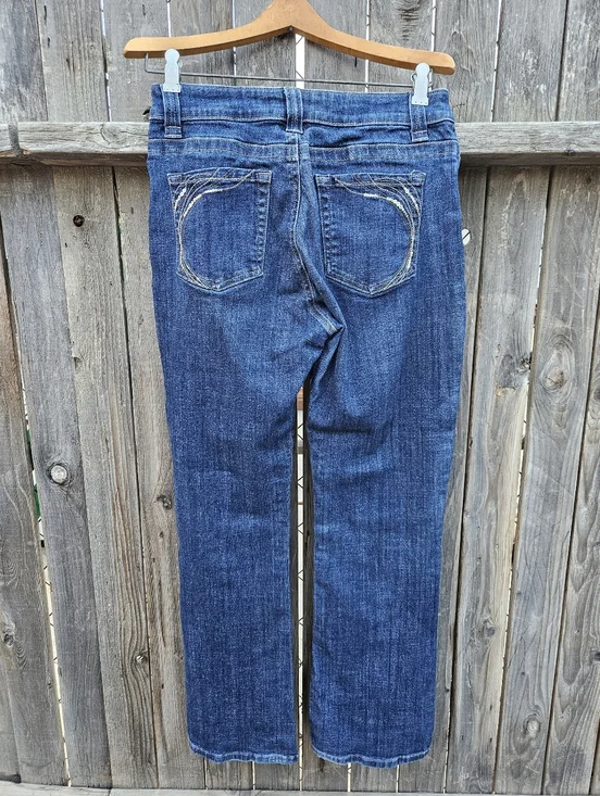 Lee Straight Leg Women's Jeans in Dark Blue Denim Size 19 - Picture 11 of 16